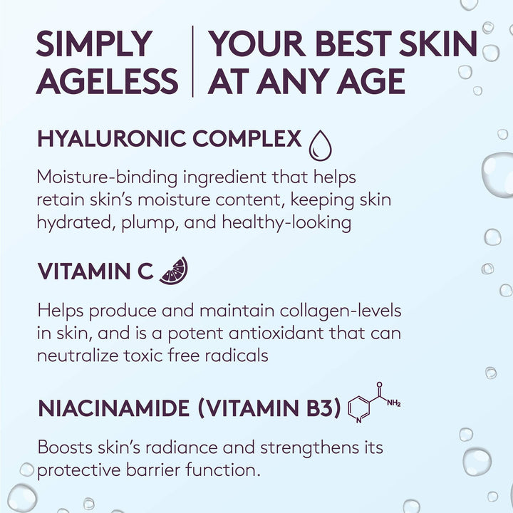 CoverGirl & Olay Simply Ageless 3-in-1 Liquid Foundation, Matte Finish, Hyaluronic & Vitamin C Formula, Cruelty Free, Toasted Almond, 1 Count