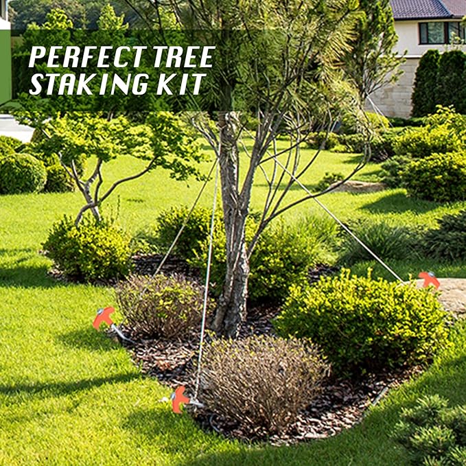 8" Screw in Tent Stakes 8PCS - Ground Anchors Screw in, Screw in Tent Stakes Heavy Duty, Galvanized - Camping Tent Accessories, Metal Threaded Tent Spikes with Hex Head Driver and Storage Bags