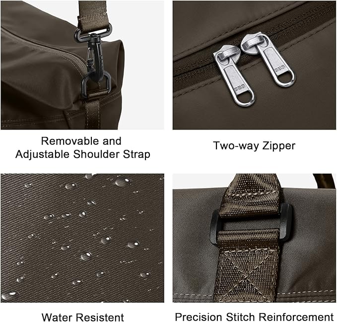 Travel Duffel Bag,Sports Tote Gym Bag,Shoulder Weekender Overnight Bag for Women