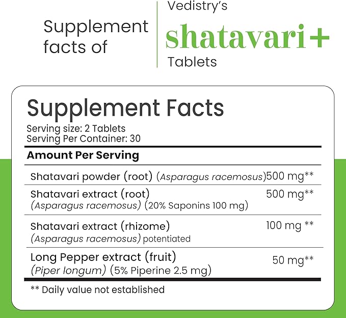 Shatavari+ 1100mg Tablets with Shatavari & Long Pepper | 60 Tablets | Supports Menstrual Health, Lactation, Hormonal Balance & Reproductive Wellness | Vegan Herbal Supplement for Women