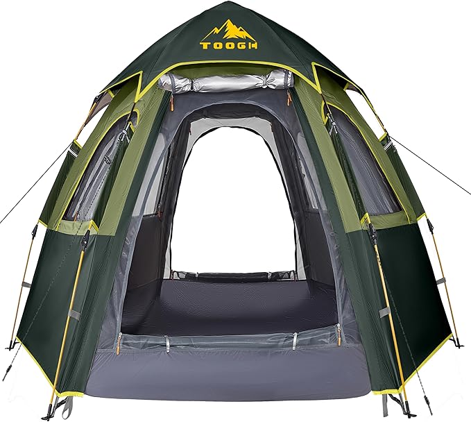 Camping Tent with Instant Setup, 2/3 Person Weatherproof Tent Easy Quick Set Up in 60 Seconds with Rainfly Backpack Tent for Family Camping & Hiking, Upgraded Ventilation,Center Height 66-inch