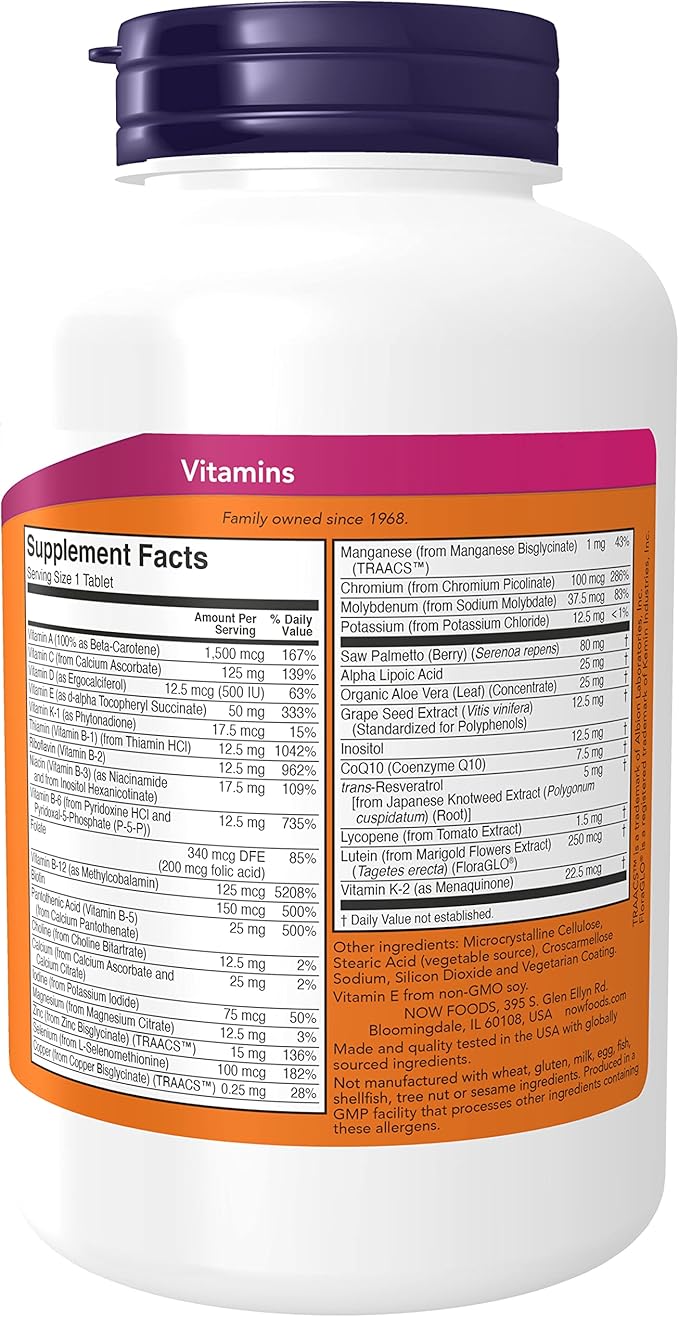 Now Foods Adam Men's Multiple Vitamin 120 Tabs