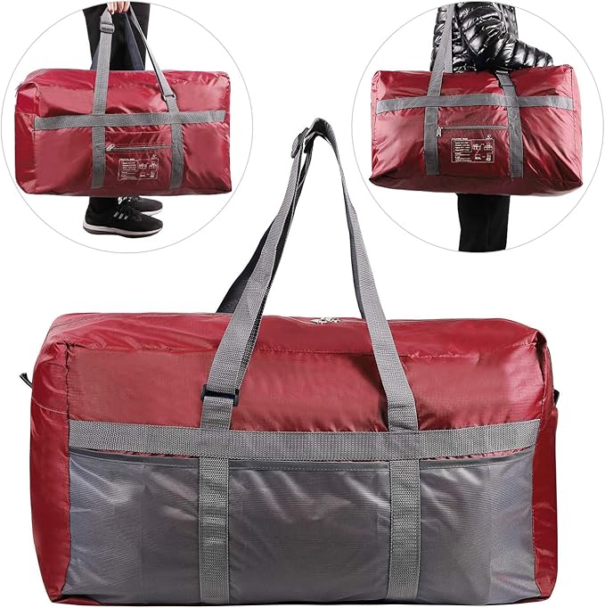 REDCAMP Foldable Travel Bag, Large Sports Bag, 75L/96L/100L, Lightweight Waterproof Tote Bag
