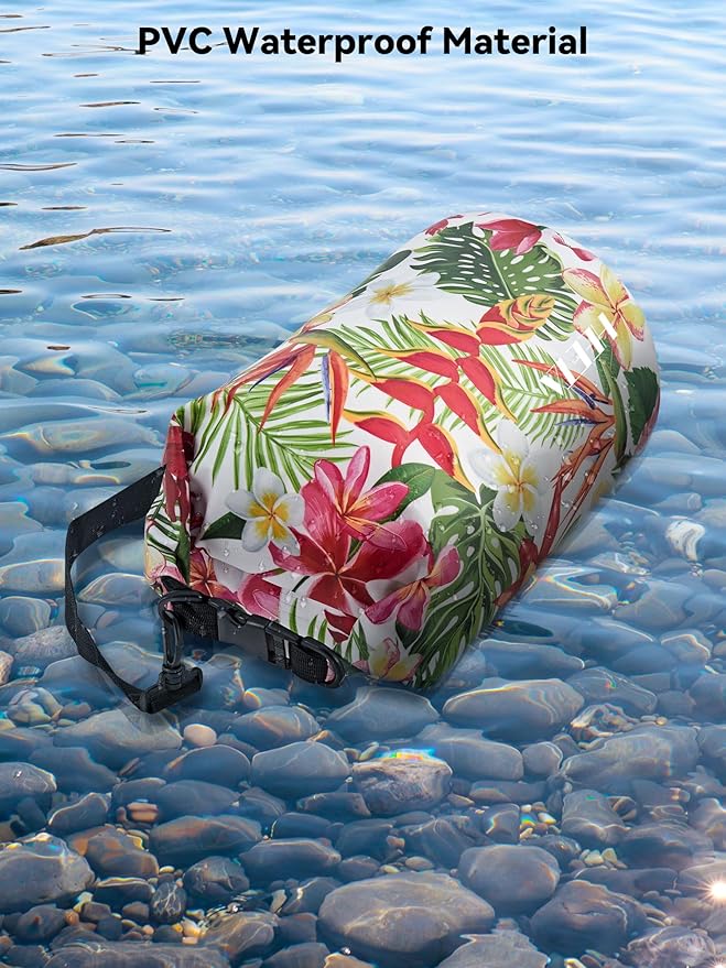 HEETA Waterproof Dry Bag for Women Men(Upgraded Version) 5L/10L/20L/30L/40L Roll Top Lightweight Dry Storage Bag Backpack with Emergency Whistle for Travel, Swimming, Boating, Kayaking, Camping, Beach