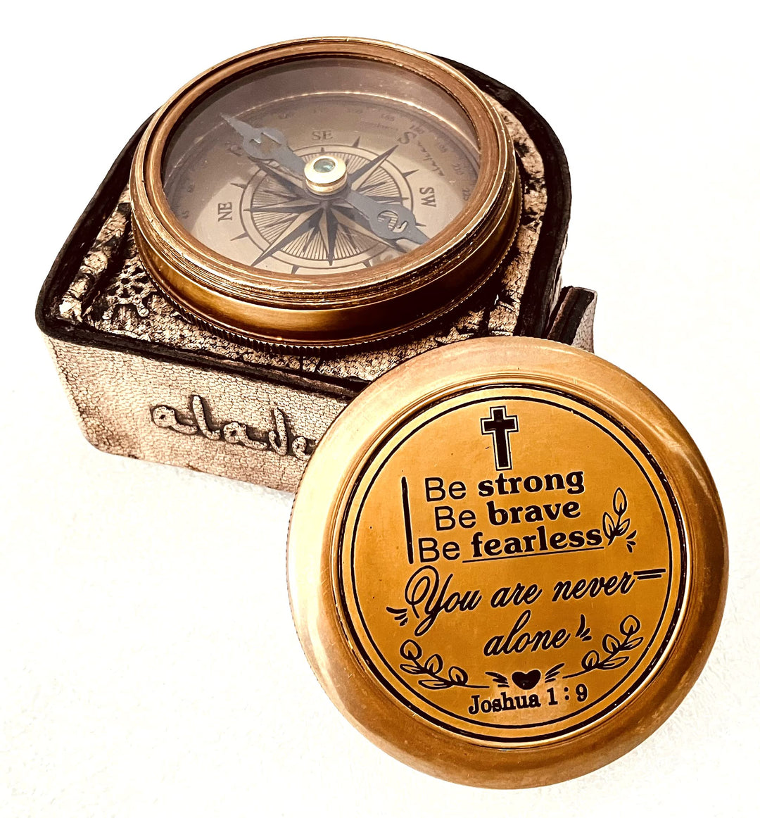 Religious Gifts for Men - God My Lord Guide Me Compass | Baptism Gift Teenage Boys, Graduation Gift 2023, Catholic Christian Holy Communion Gift Kids, Confirmation Gift (Joshua 1:9)