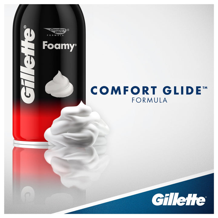 Gillette Foamy Regular Shaving Foam, 2 oz (Pack of 4)