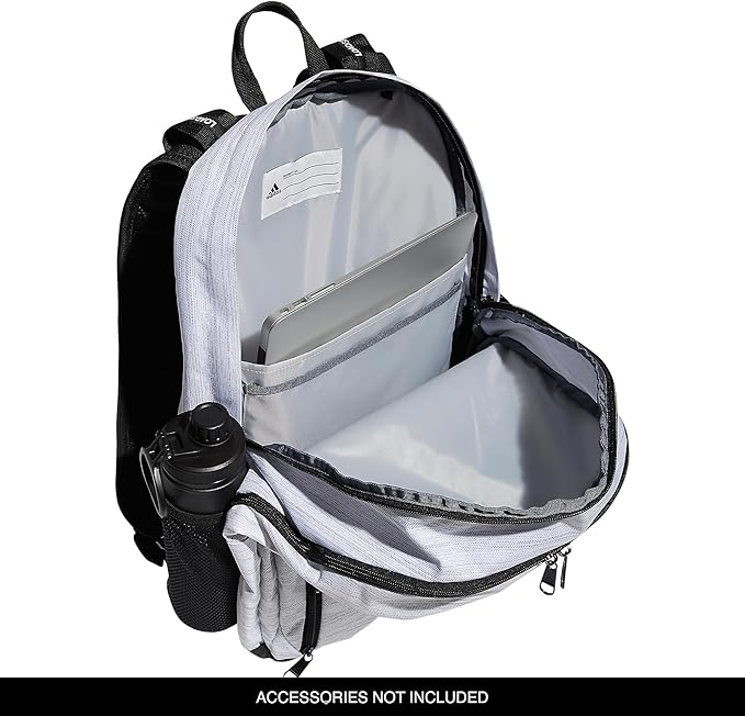 adidas Prime 6 Backpack, Two Tone White/Black, One Size
