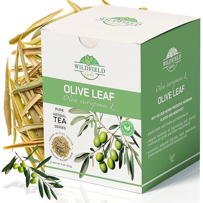 4 oz. Olive Leaf Tea Dried Olive Leaf Herbal Tea (Olea Europaea) - 113g Bags Herb Hojas De Olivo Secas