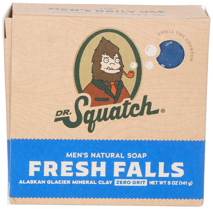 Dr. Squatch All Natural Bar Soap for Men with Zero Grit, Fresh Falls