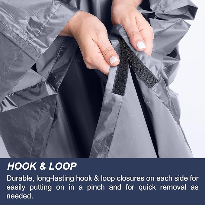 Heavy Duty Rain Poncho for Backpacking, Waterproof Lightweight for Adults, Military, Emergency, Camping, Men, Women