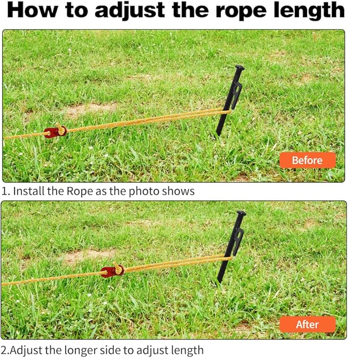 16pcs Tent Stakes and Hammer Set, 10in Heavy Duty Forged Steel Tent Stakes + Camping Hammer + Storage Pouch, Available in Rocky Place (16pcs 10in Stakes+Hammer)