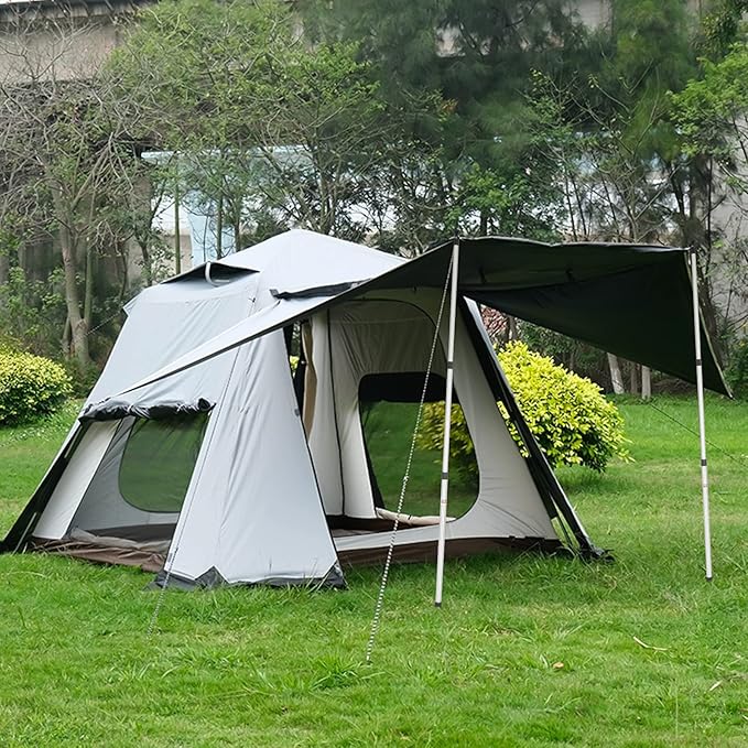 REDCAMP Aluminum Adjustable Camping Tarp Poles, Set of 2, 90" Telescoping Lightweight Tent Poles for Shelter, Hammock Rain Fly, Awning