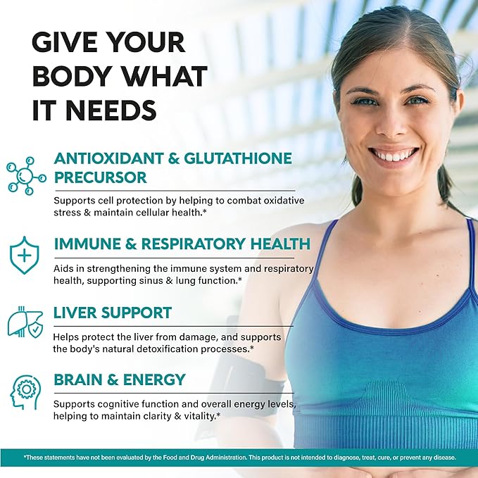 NAC Supplement | Selenium | B6 | B12 - Antioxidant, Immune Support - N Acetyl Cysteine 600 mg per Capsule, 1200 mg per Serving - Made in USA - Non-GMO, Gluten-Free, Vegan - 180 Caps, 3 Month Supply