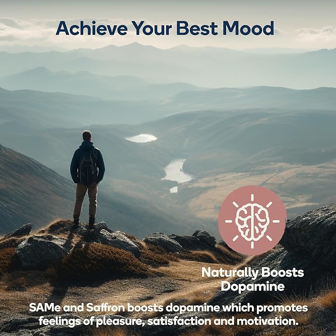 Mood - Emotional Balance & Serotonin Support Supplement - Same, Saffron Extract - 60 Tablets (Mood)