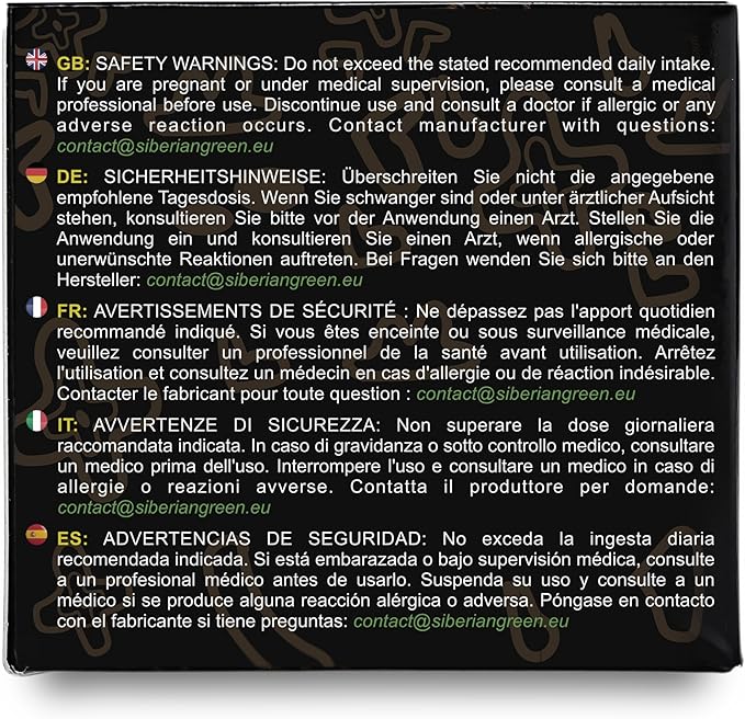 Pure Authentic Siberian Altai Golden Mountains Shilajit Resin 100g 3.53oz - Measuring Spoon – Quality & Safety Certificate in Each Box