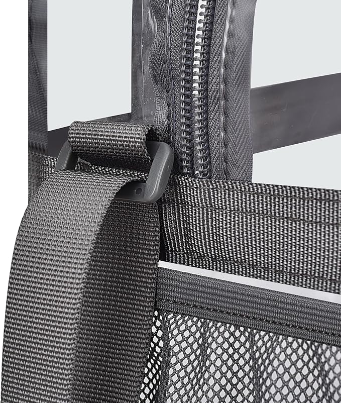 USPECLARE Clear Tote Stadium Approved, Security Travel & Gym Clear Bag for Work Sports Games Concerts