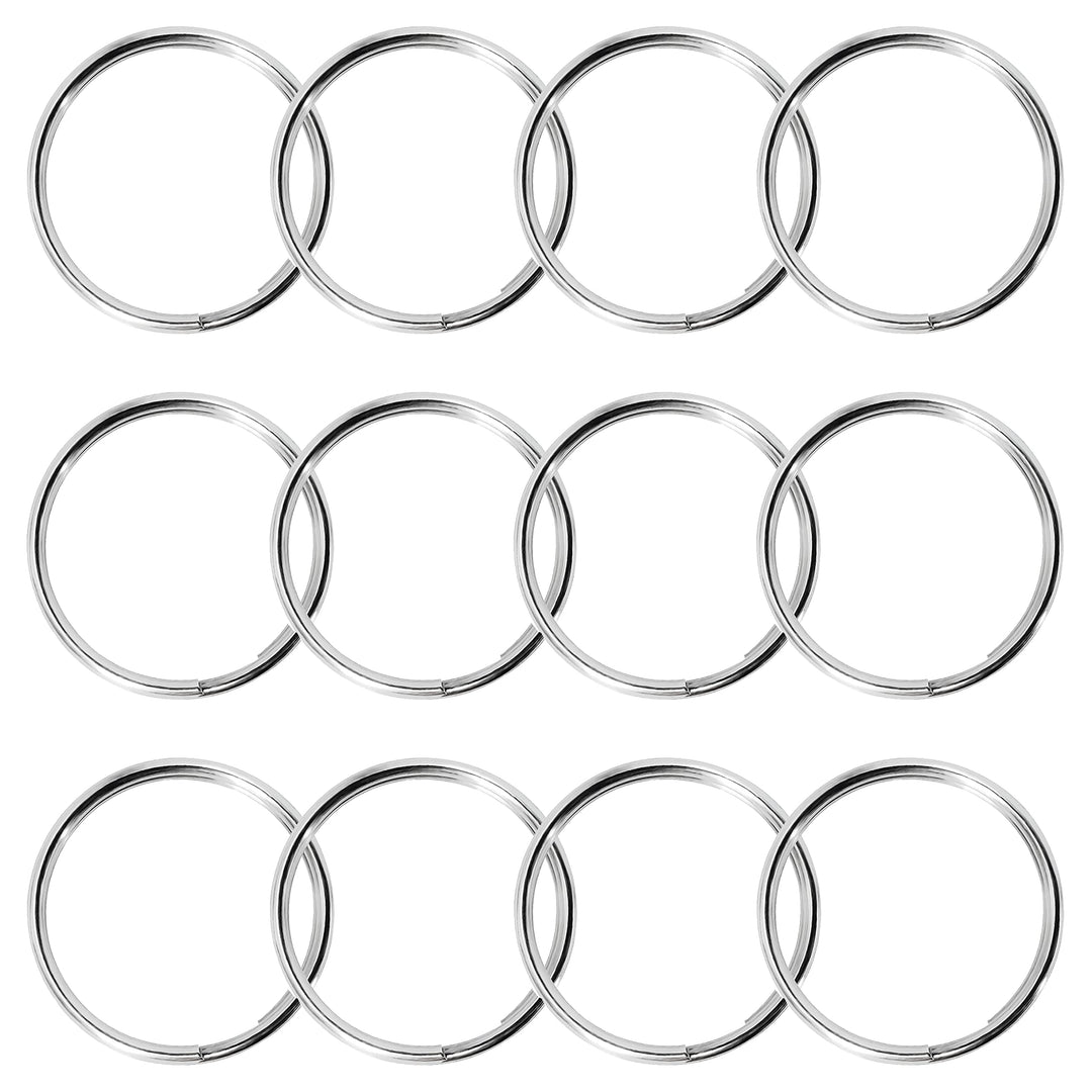 WICKED Scuba 316 Stainless Steel 2mm x 34mm Round Split Ring - 12 Pack