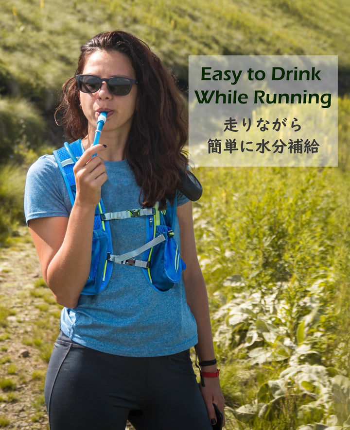 TRIWONDER Hydration Pack Backpack 5/5.5L Hydration Running Vest for Cycling, Running, Marathoner, Hiking (02 Black&Grey 5.5L - with 1.5L Water Bladder, One Size)