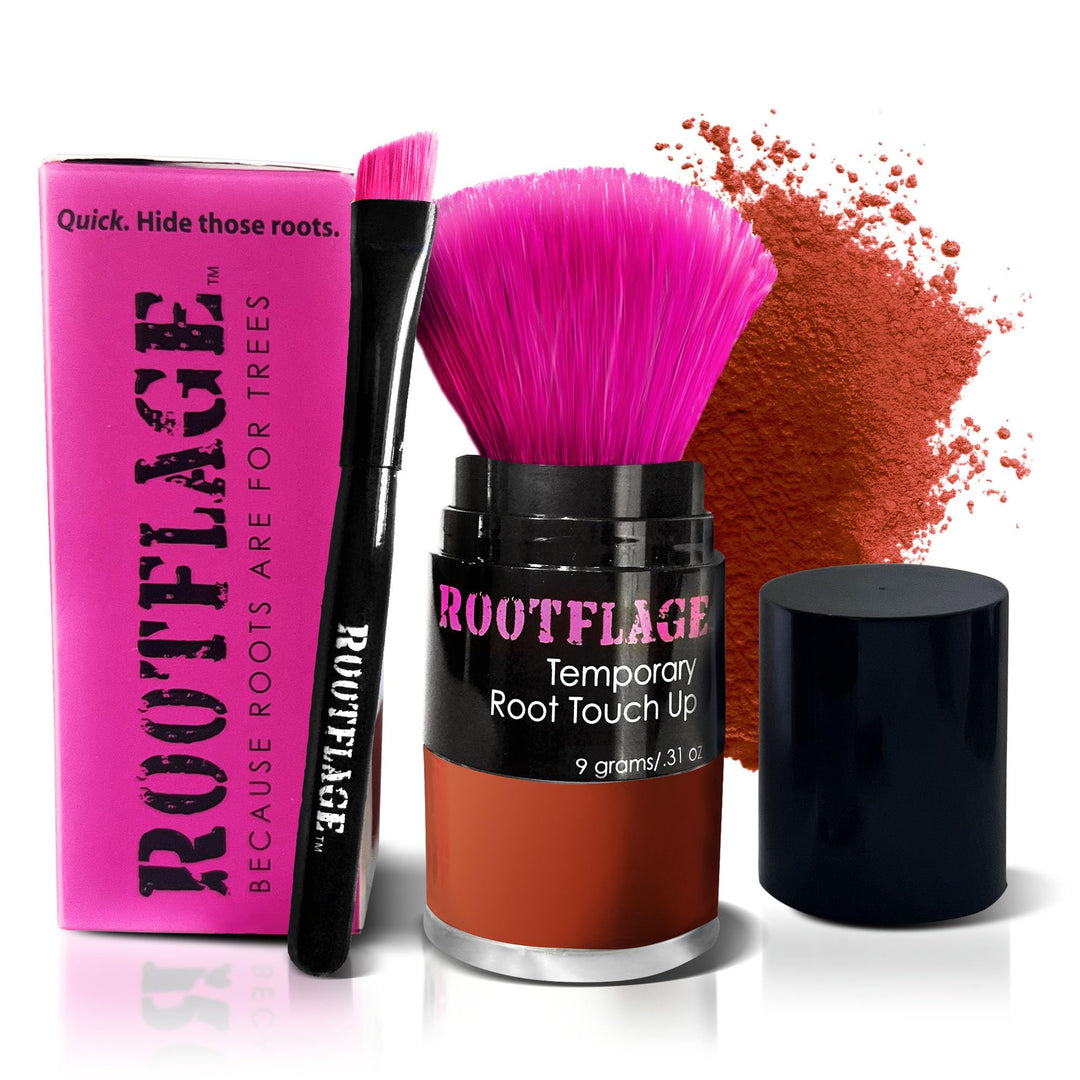 Rootflage Root Touch Up Powder Crimson Red Hair Powder - Instant Temporary Root Touch Up Powder, Root Powder, Hair Touch Up Powder for Roots, Hairline Filler, Hair Cover Up Root Concealer Powder