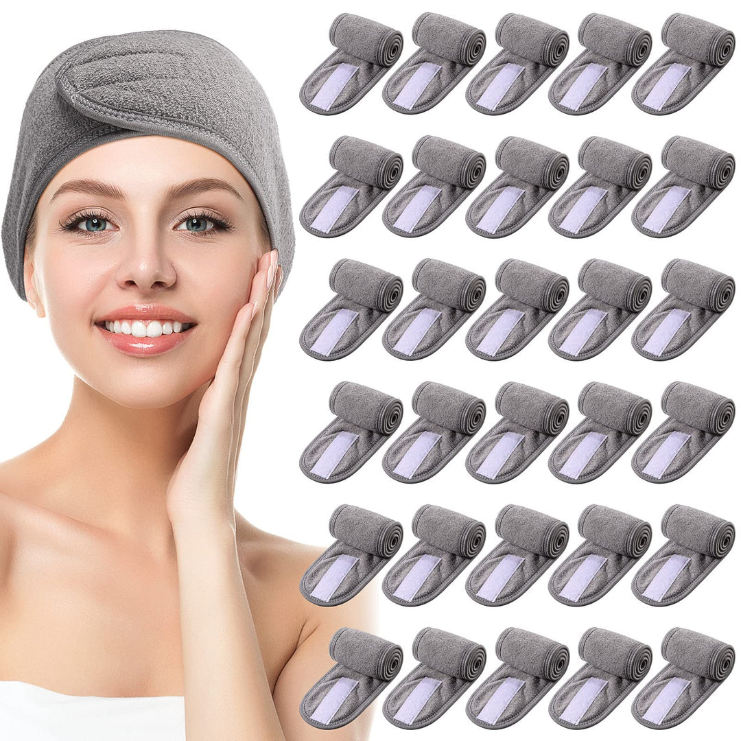 30 Pack Spa Headband Spa Facial Headband Spa Headband Bulk For Washing Face Makeup Headband For Shower Bath Sport Wrap Girls Hea