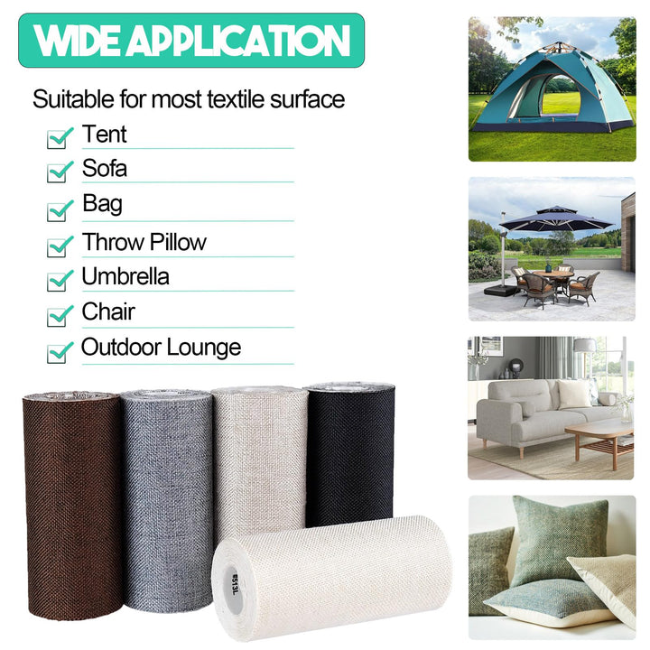 Autrends Canvas Repair Tape,Fabric Repair Patch,4×70 Inches,Outdoor Gear Patch, Waterproof,Self-Adhesive for Repairing Boat Covers,Tents,Sofas,Patio Umbrellas,Lounge Chairs,Awnings Brown