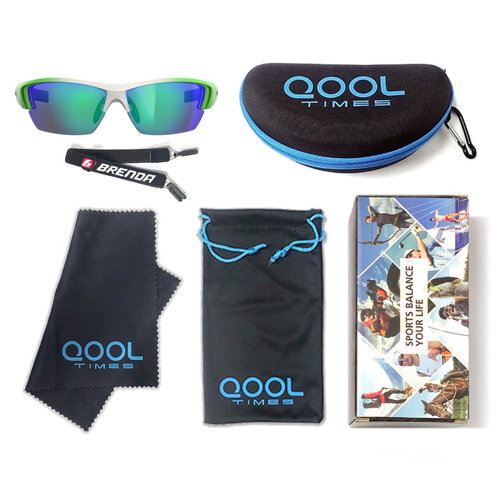 QOOL TIMES Living out your J13 Polarized green Fishing Sunglasses for men Women