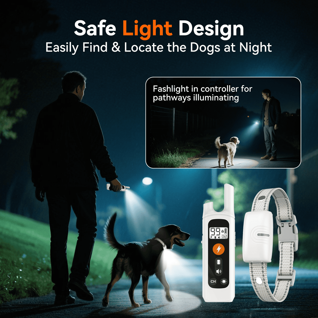 LAKWAR Dog Training Collar 2 Pack- IP67 Waterproof Rechargeable Shock Collars for Small Medium Large Dogs with 2624 ft Remote Range, Beep, Vibration, ShocK Modes & Safe Lock
