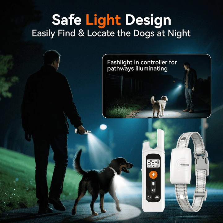 LAKWAR Dog Training Collar 2 Pack- IP67 Waterproof Rechargeable Shock Collars for Small Medium Large Dogs with 2624 ft Remote Range, Beep, Vibration, ShocK Modes & Safe Lock