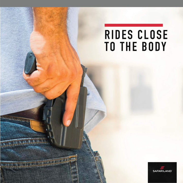 Safariland Duty Gear Safariland Hidden Snap Double Handgun Magazine Pouch - STX Basketweave Black