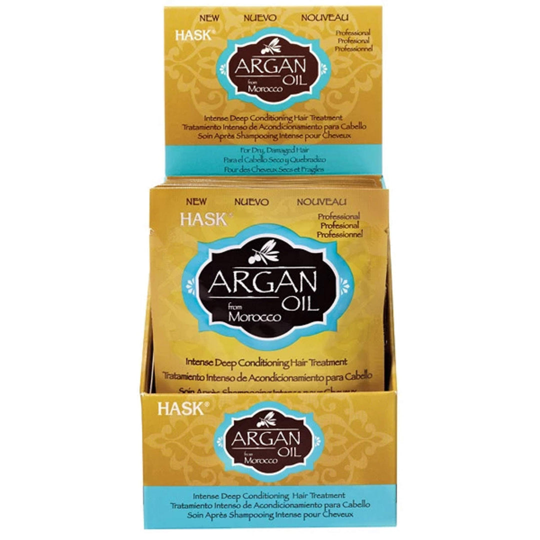 Hask Argan Oil From Morocco Repairing Deep Conditioner, Hair Treatment 1.75 Oz (Pack Of 12)