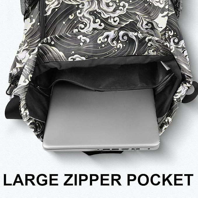 Drawstring Backpack with Mesh Pockets String Gym Bag Sackpack Sandproof Water Resistant Beach Backpack for Men Women