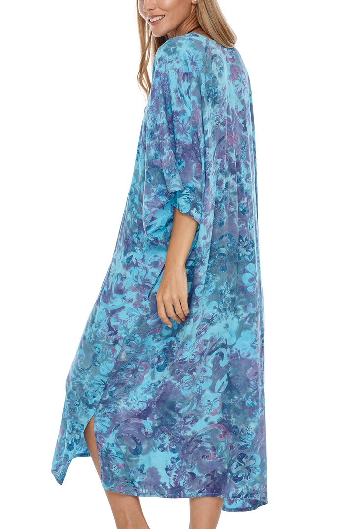SHU-SHI Womens Kimono Cardigan Robe Beach Cover Up Open Front Loose One Size