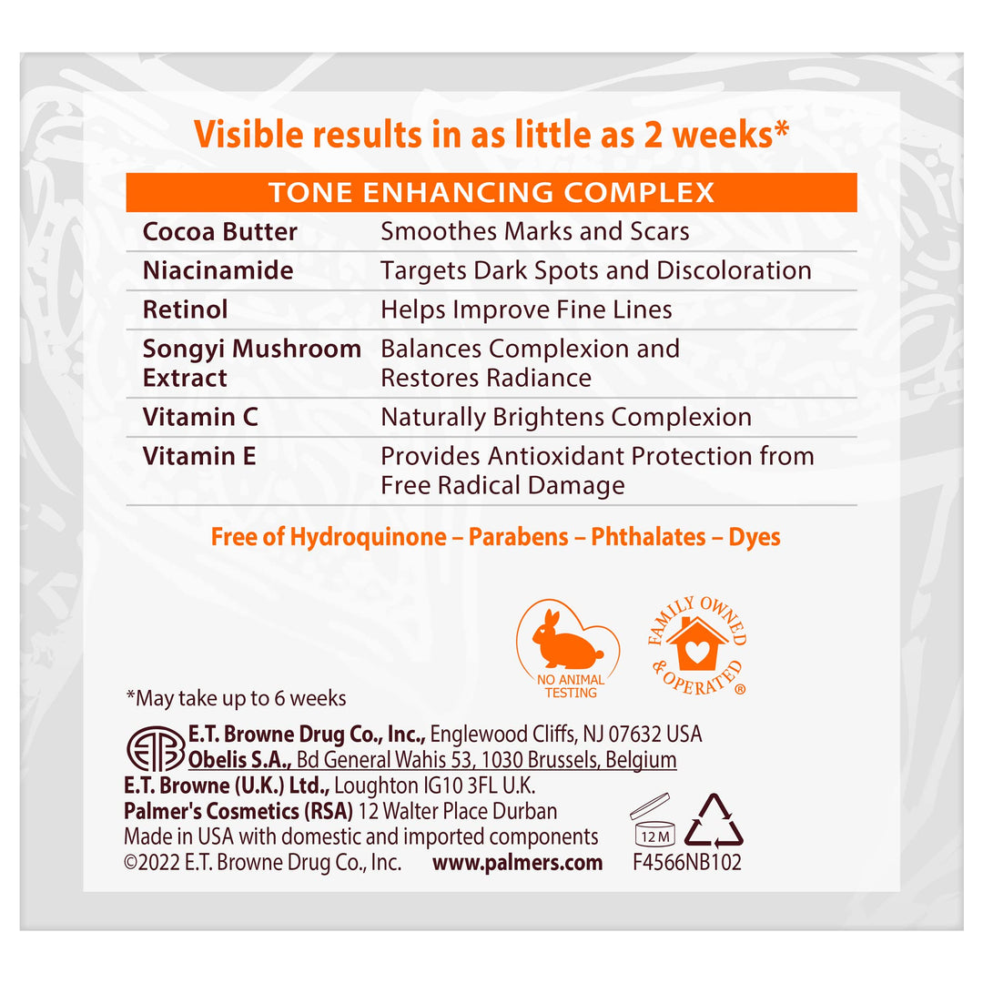 Palmer's Cocoa Butter Formula Eventone Fade Cream, Anti-Dark Spot Fade Cream with Vitamin E and Niacinamide, Helps Reduce Dark Spots & Age Spots, 2.7 Ounce