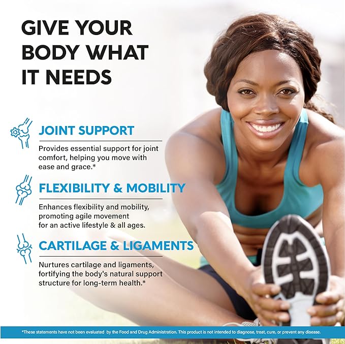 Glucosamine Chondroitin MSM Collagen | FSA HSA Eligible | Joint Support Supplement 2800 mg | Made in USA | FSA Approved Product Items | Flexibility Nutritional Vitamins | For Men & Women, 240 Capsules