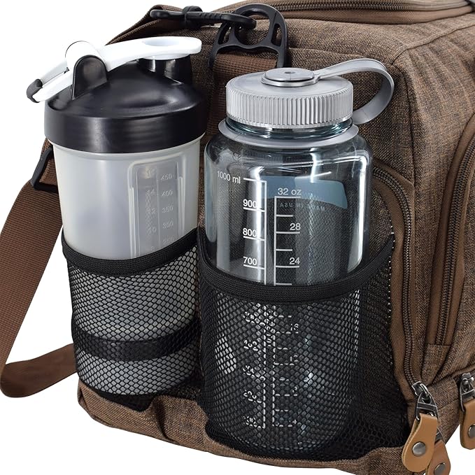 Ultimate Gym Bag 2.0: The Durable Crowdsource Designed Duffel Bag with 10 Optimal Compartments Including Water Resistant Pouch