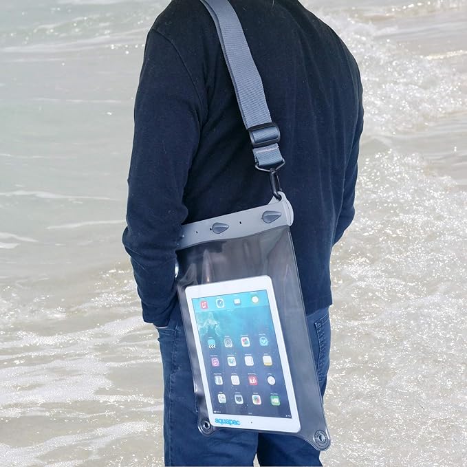 Aquapac Waterproof Large Paddle Case, Made in the UK, Shoulder Strap, Travel Essential, 5 Year Warranty (Large)