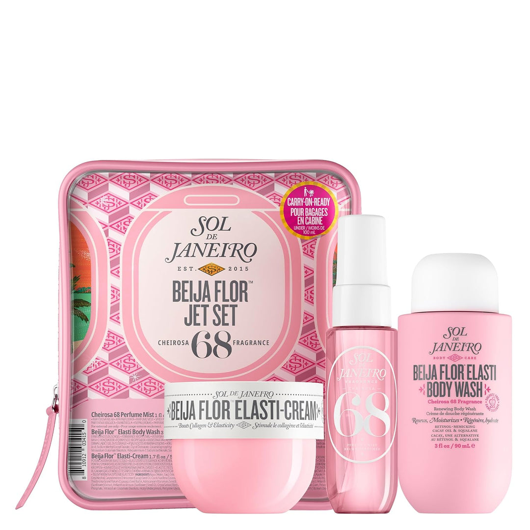 SOL DE JANEIRO Jet Set | Travel-Size Body Care Set | Tropical Fragrance