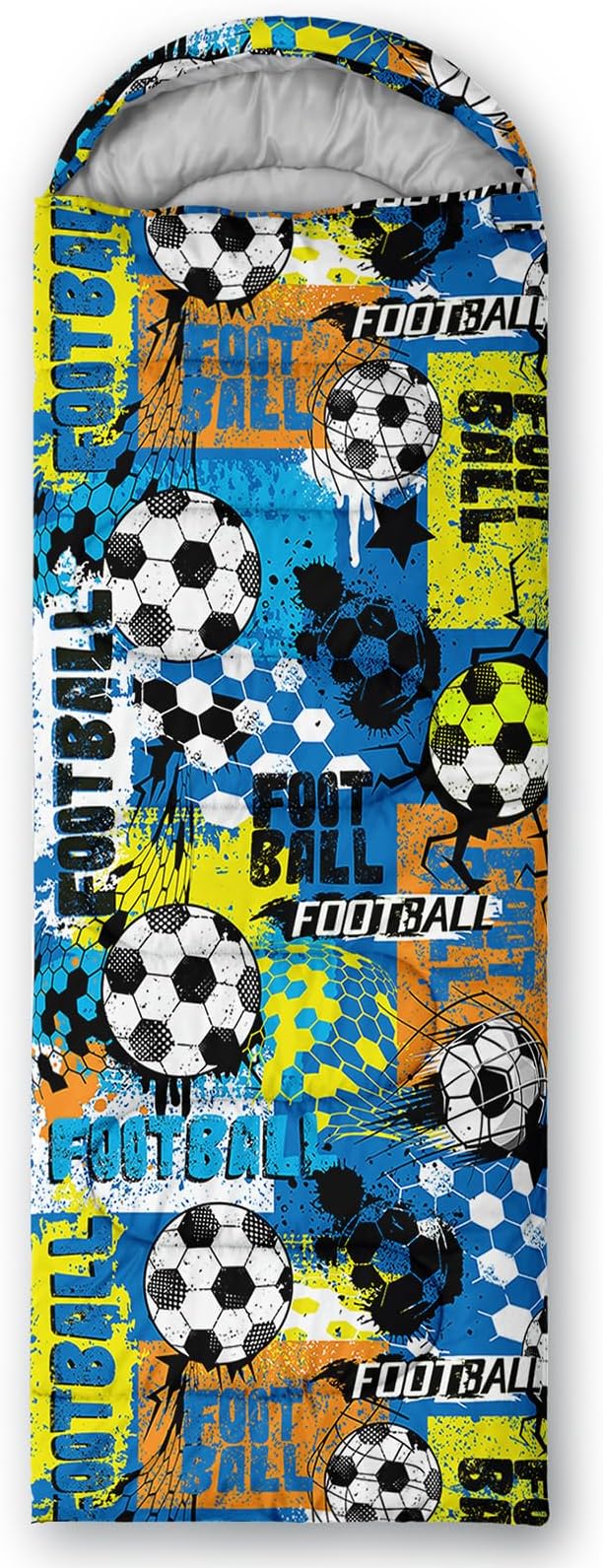 AILONEN Cartoon Fox Camping Sleeping Bag for Boys Girls Adults,Lightweight & Waterproof,3 Season Warm & Cold Weather,Portable,Kawaii Fox Printed Sleeping Bag,Traveling,Camping,Hiking