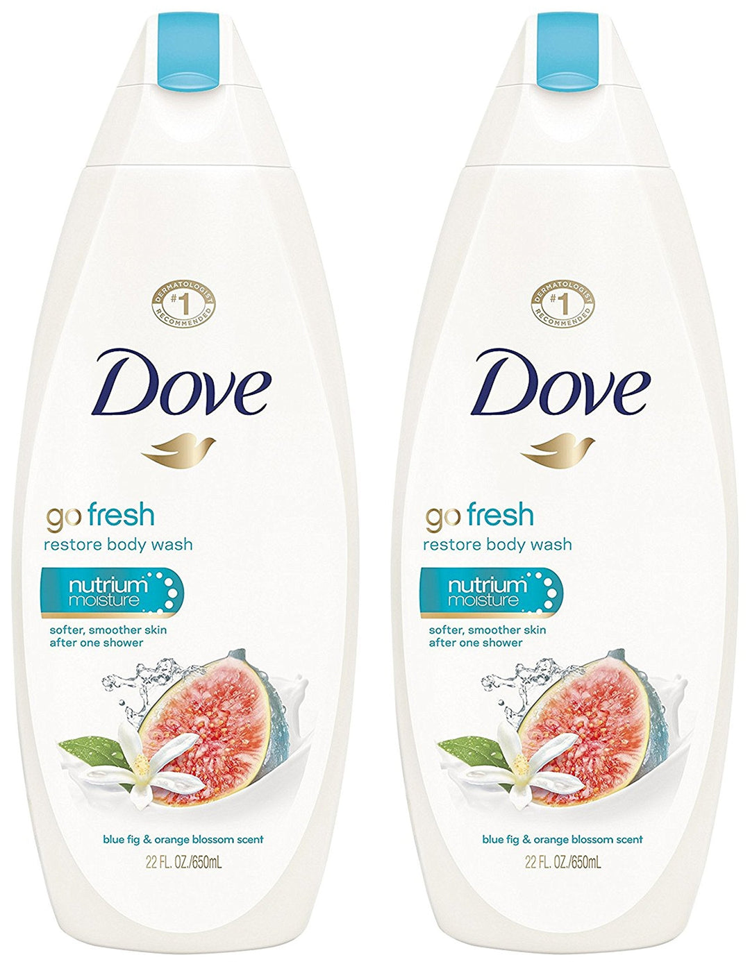 Dove Go Fresh Restore Body Wash, 22 Oz (Pack Of 2)