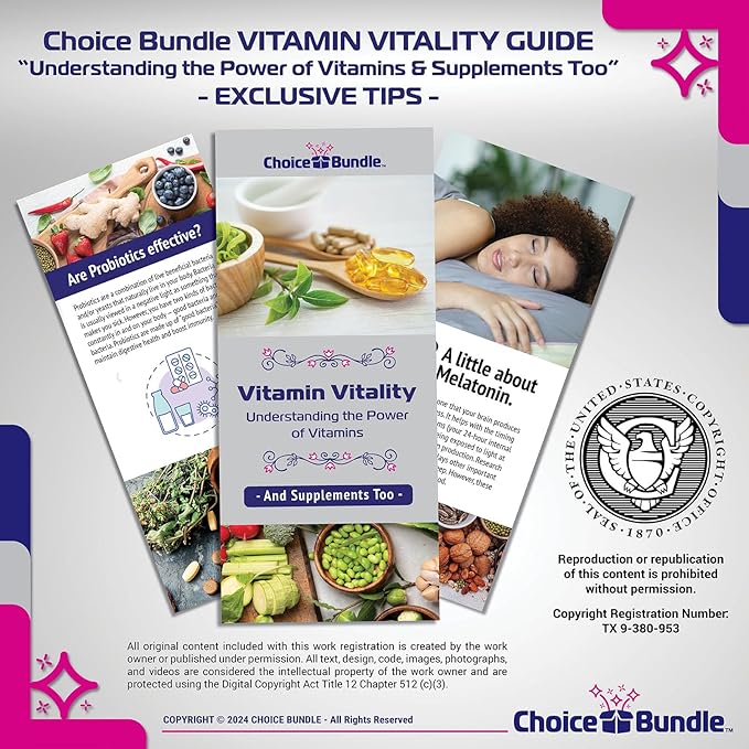 Spring Valley Magnesium Bone & Muscle Health Dietary Supplement Tablets 400 mg 250 Ct 3 pk Choice Bundle (750 Total) + “Vitamin Vitality” Guide & Pill Container (5 Items)!