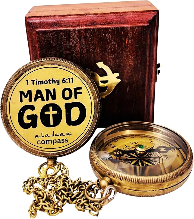 Religious Gifts for Men Engraved Compass for I Know The Plans -God, Camping Compass Christian Gifts Catholic Boys Girls Baptism Communion Inspirational Graduation Gifts