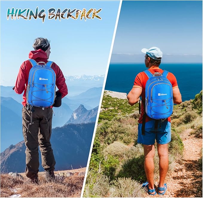 ZOMAKE Lightweight Packable Backpack 28L, Foldable Backpacks Water Resistant Collapsible Day Bag Light Daypack for Hiking