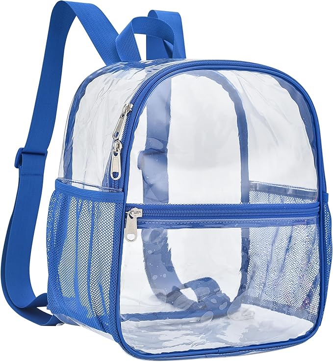 USPECLARE Clear Backpack Stadium Approved 12X11x6, Waterproof Clear Bag Stadium Backpack for Concert Work Sport Event