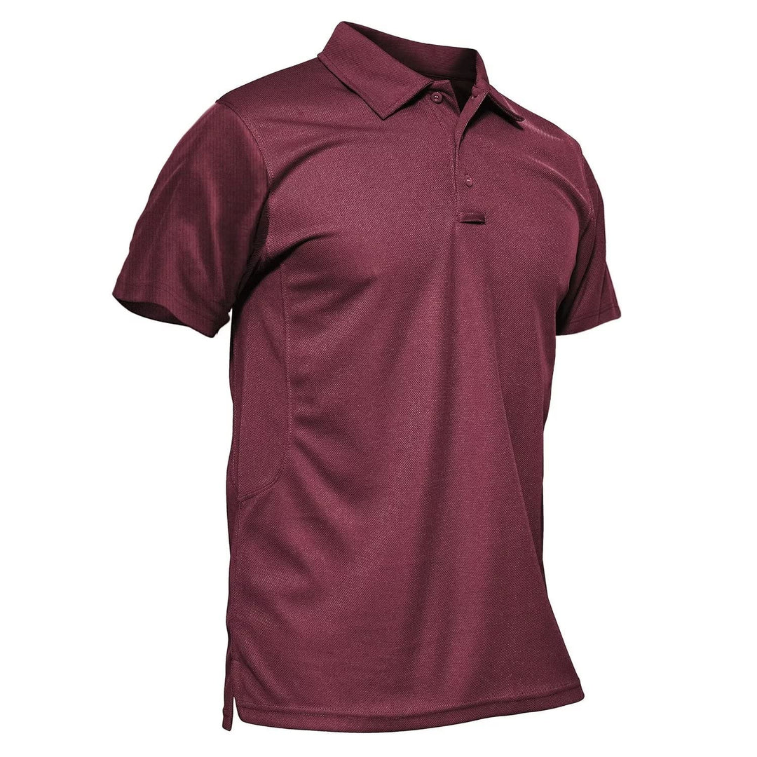MAGCOMSEN Polo Shirts for Men T Shirts Golf Shirts Fishing Shirts Military Shirts Tactical Shirt Short-Sleeve Work Polo Performance Quick Dry Jersey Polo Shirt for Men