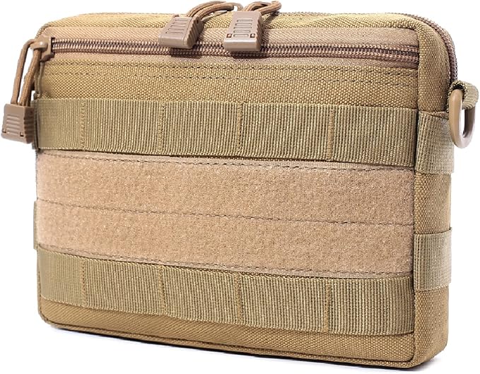 Azarxis Equipment Multi-Purpose Tactical EDC Admin MOLLE Pouch Utility Tools Bag Organizer Military Waist Belt Modular Attachment