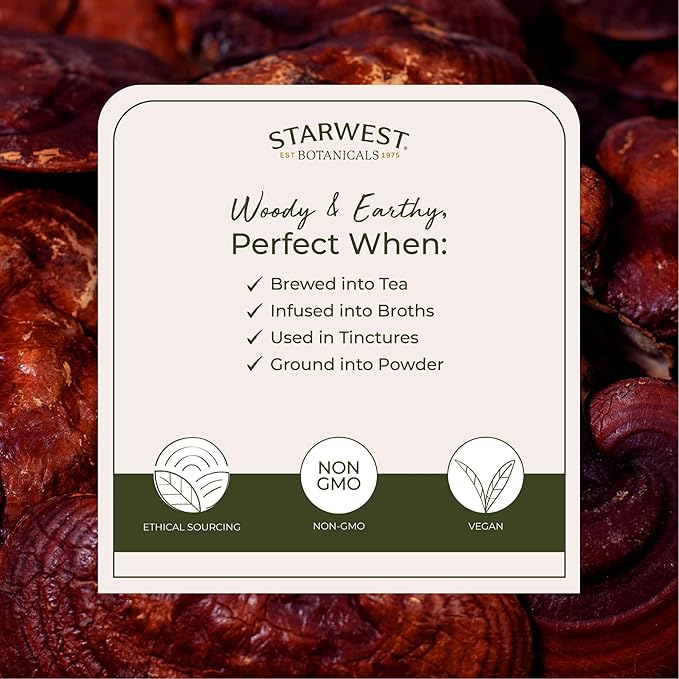 Organic Red Reishi Mushrooms