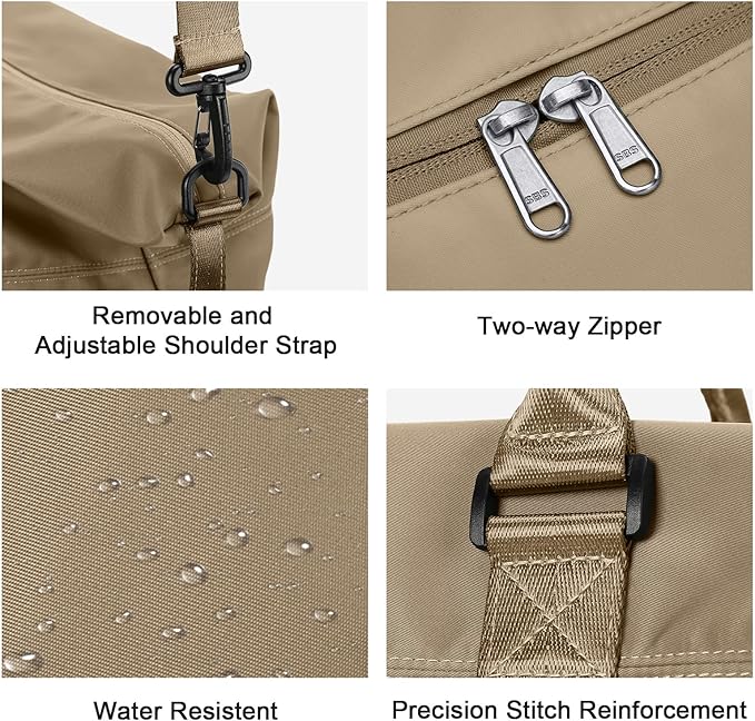 Travel Duffel Bag,Sports Tote Gym Bag,Shoulder Weekender Overnight Bag for Women