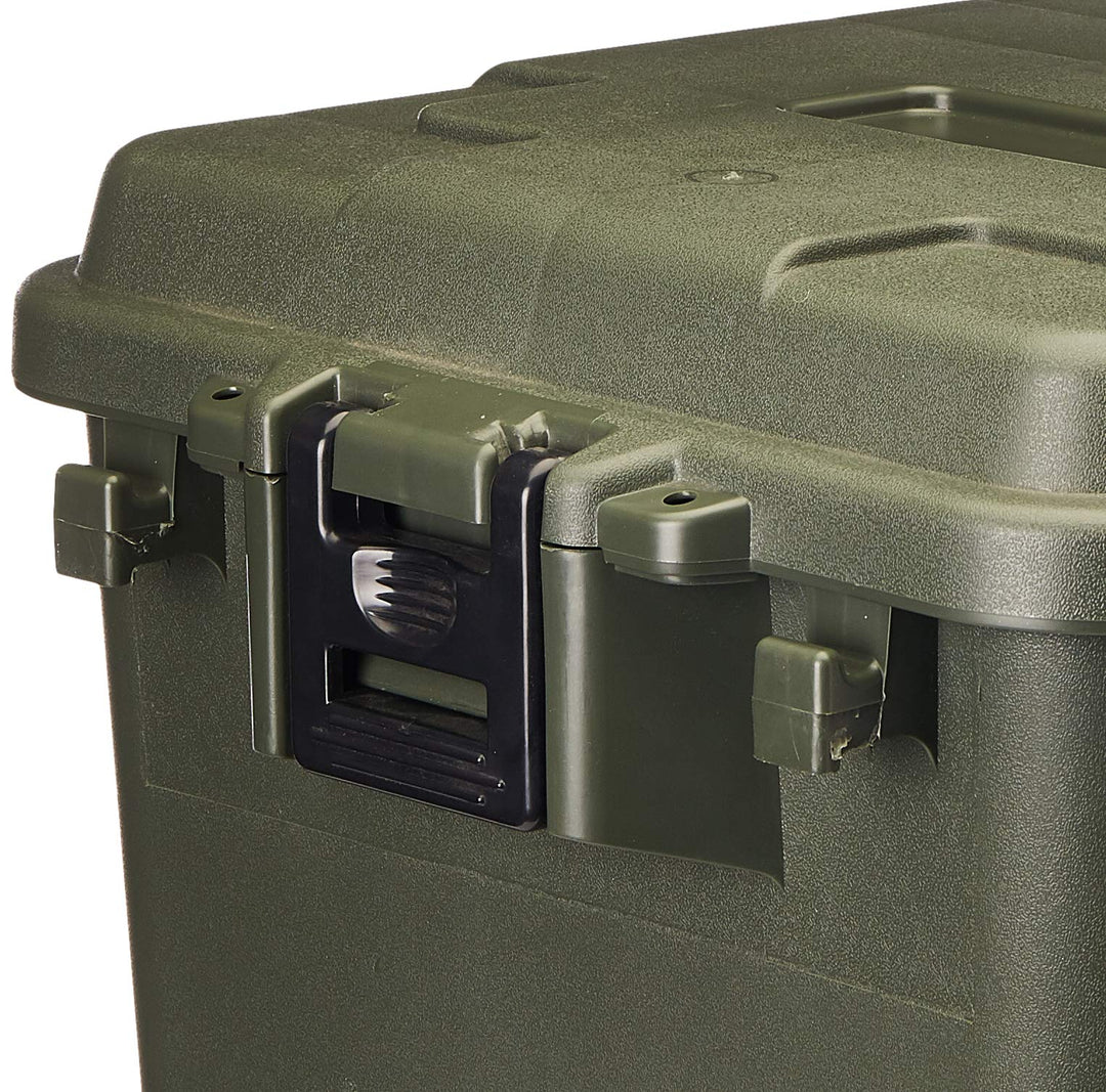 Plano Sportsman Trunk, OD Green, Small, Lockable Storage Box, Airline Approved Sportsman Trunk, Hunting Gear and Ammunition Bin, Heavy-Duty Containers for Camping, 56-Quart