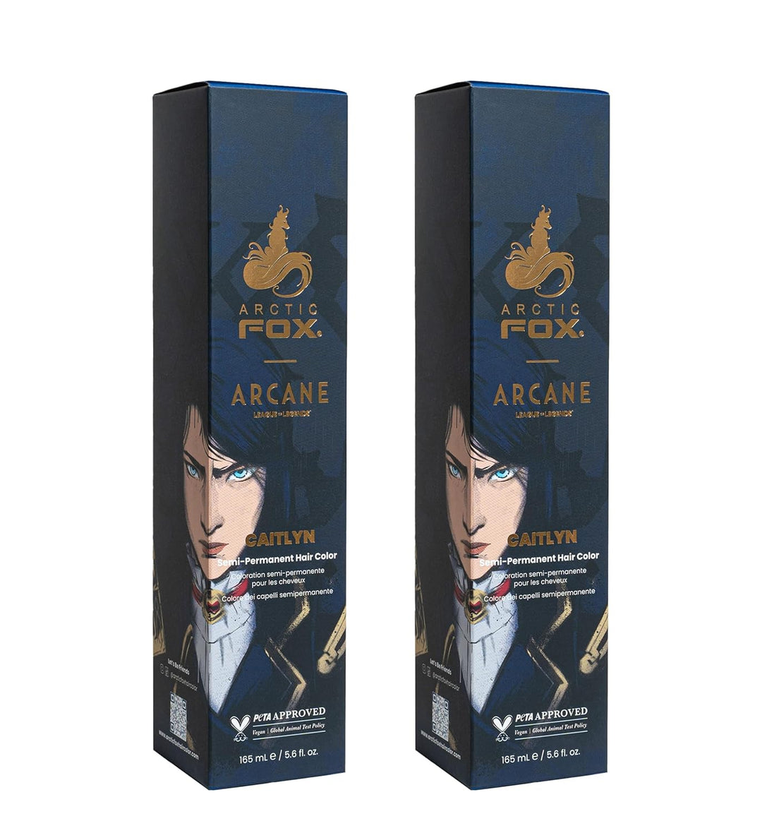 ARCTIC FOX Vegan Semi-Permanent Hair Color Dye | AURORA KISS 5.6 Fl Oz (2-Pack)