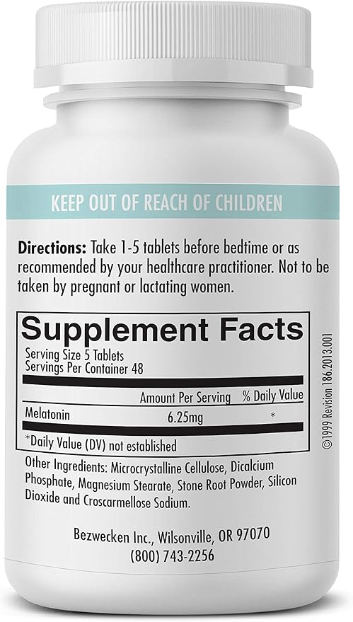 Bezwecken - Melatonin - 240 Tablets - Professionally Formulated - Potent, Safe, Vegetarian